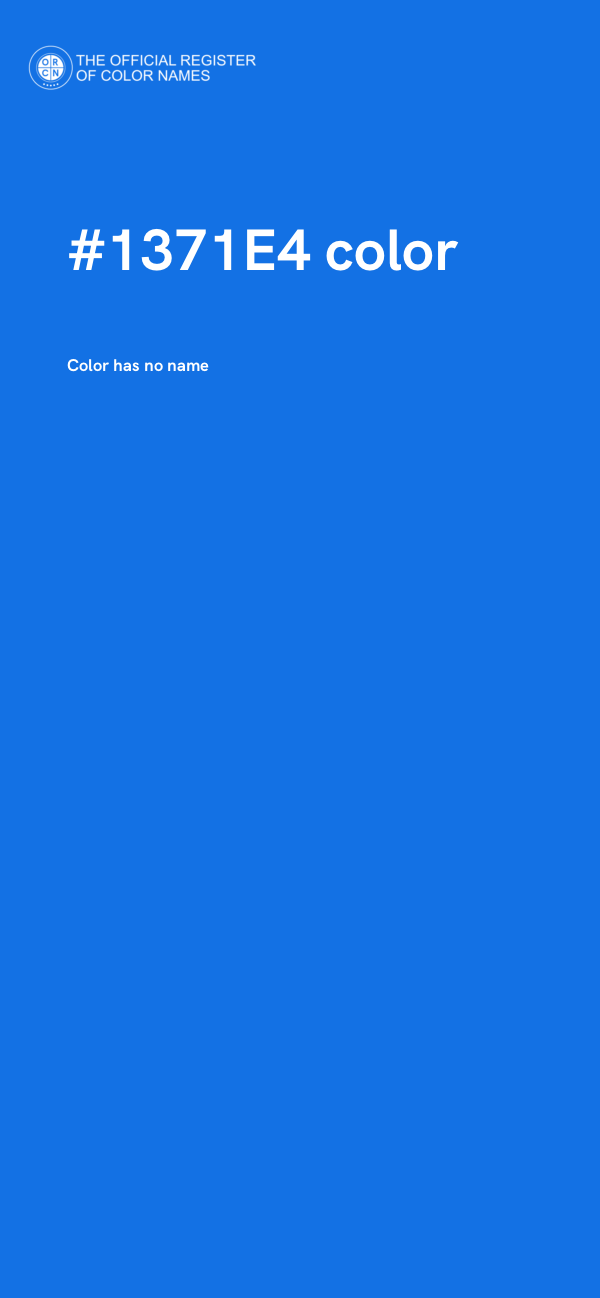 #1371E4 color image