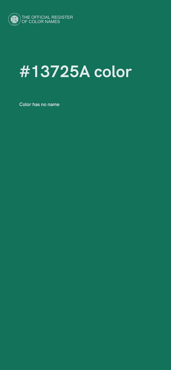 #13725A color image