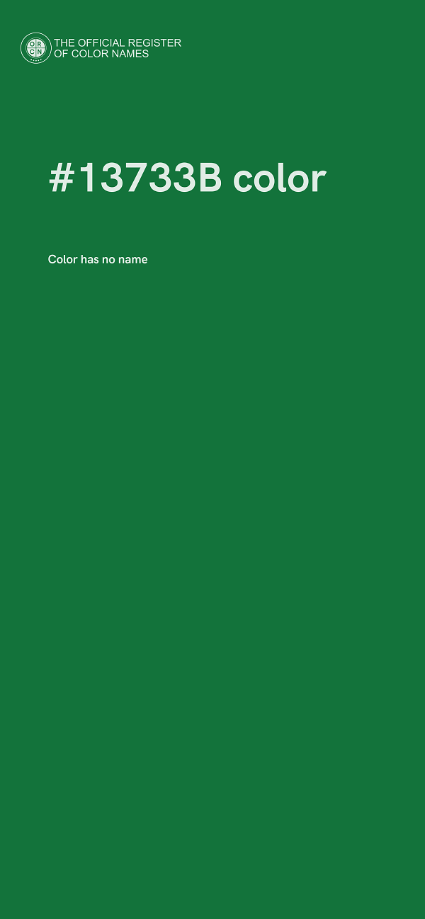 #13733B color image