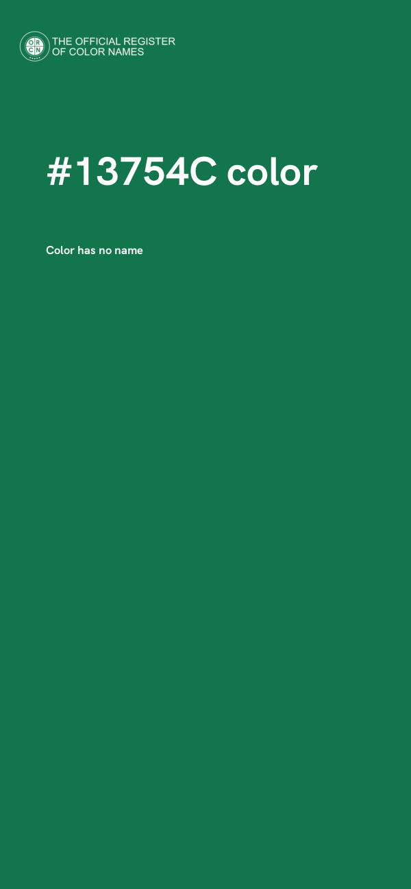 #13754C color image