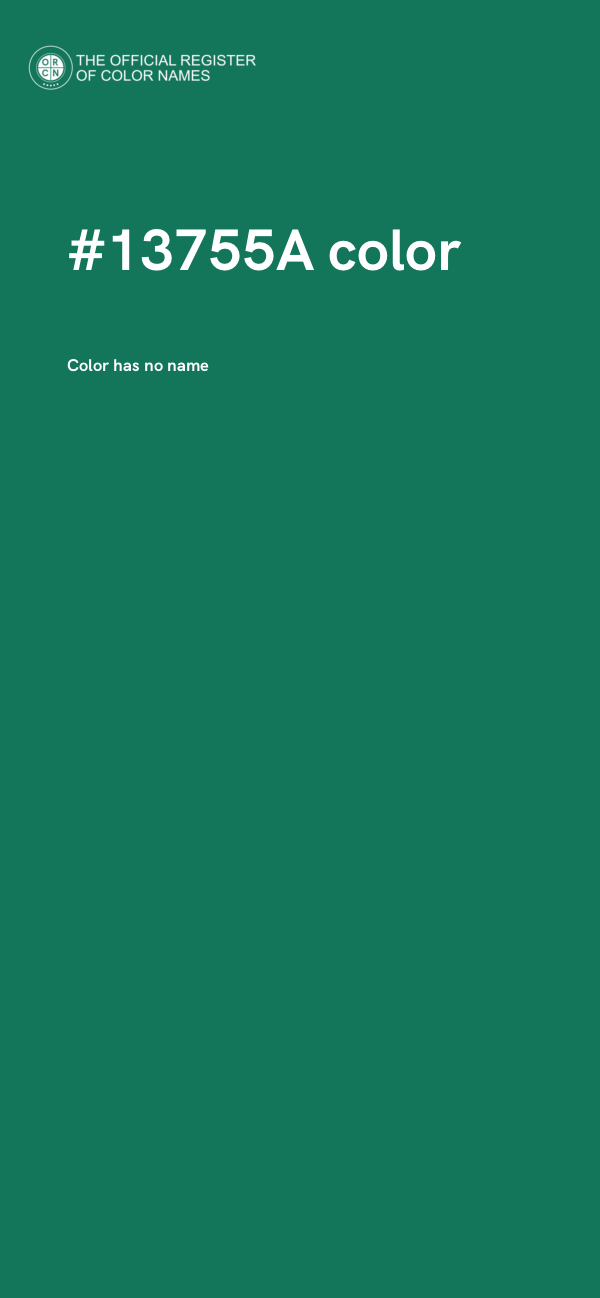 #13755A color image