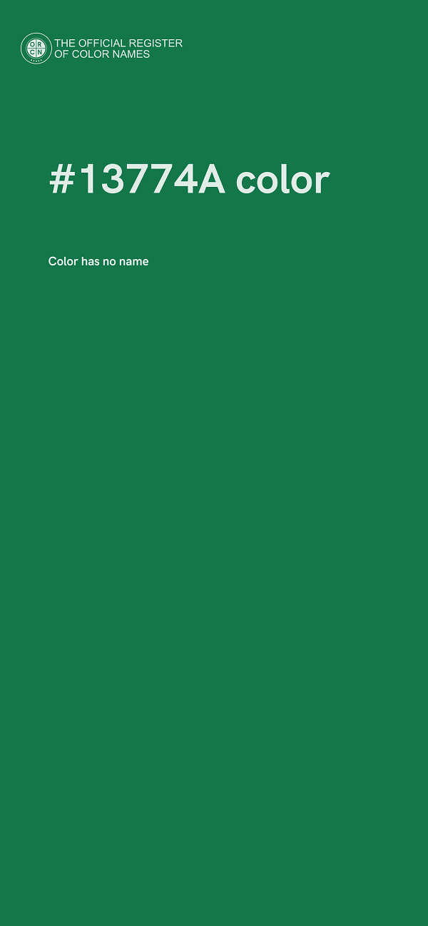 #13774A color image