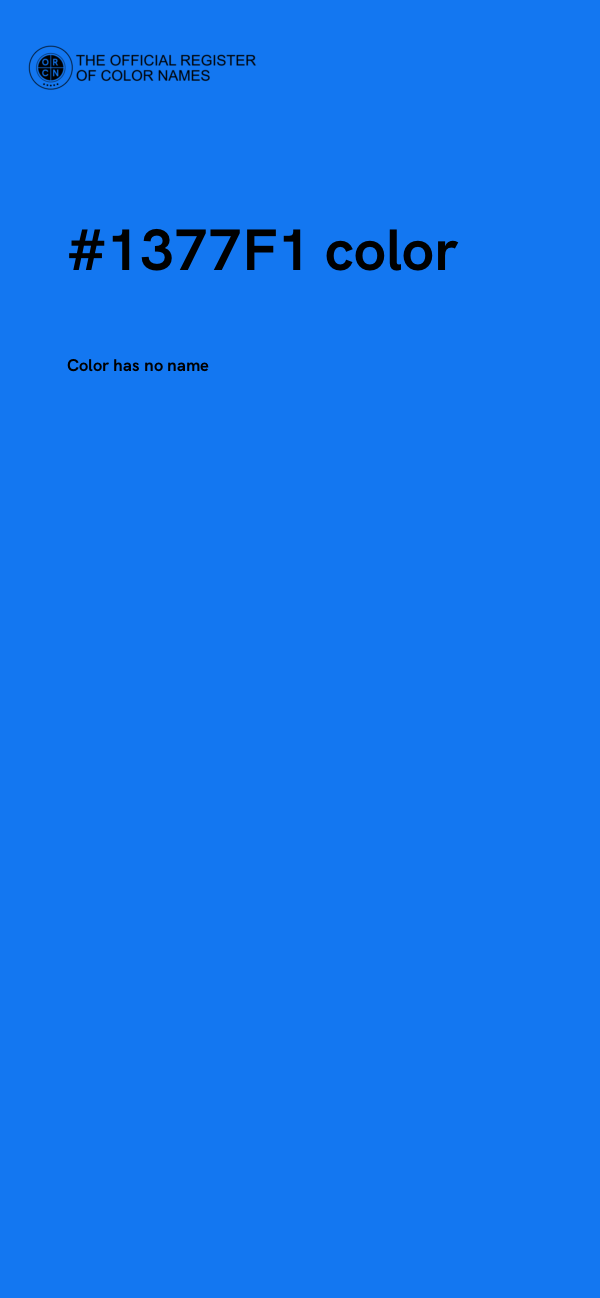 #1377F1 color image