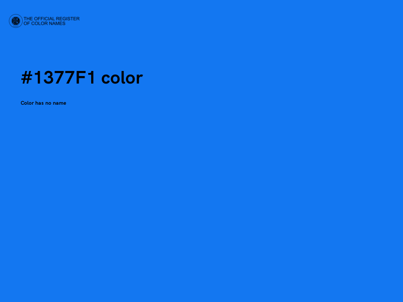 #1377F1 color image