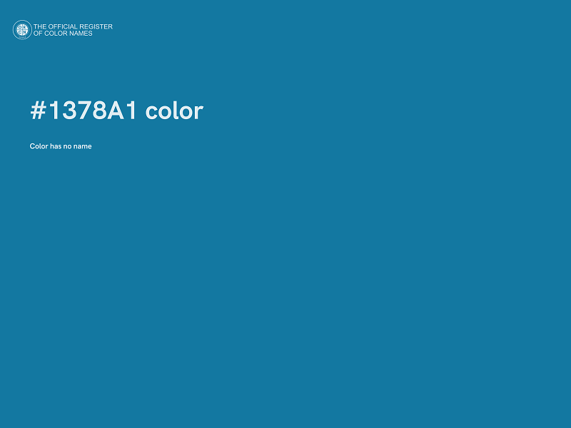 #1378A1 color image