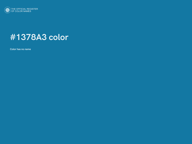 #1378A3 color image