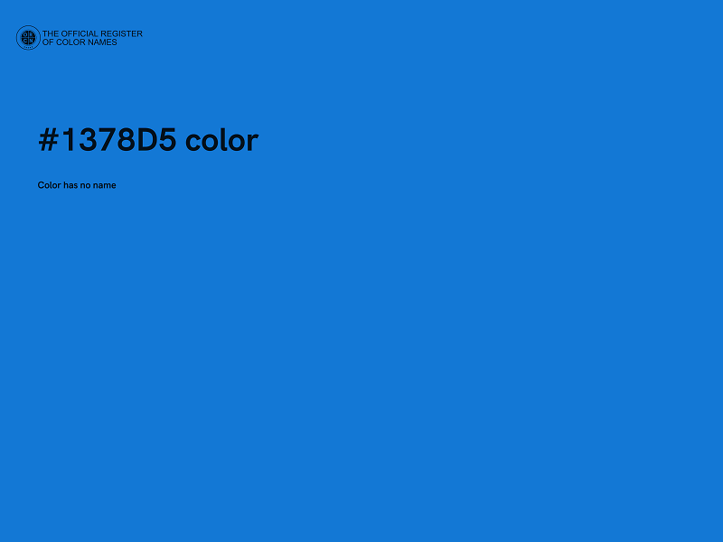 #1378D5 color image