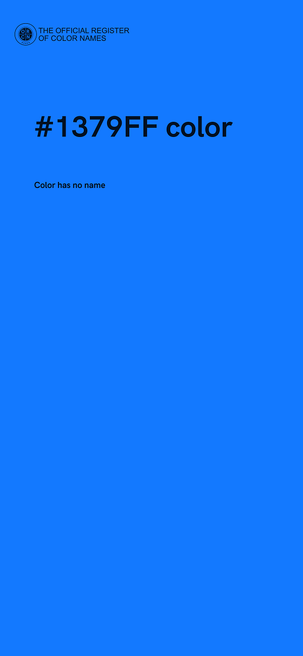 #1379FF color image