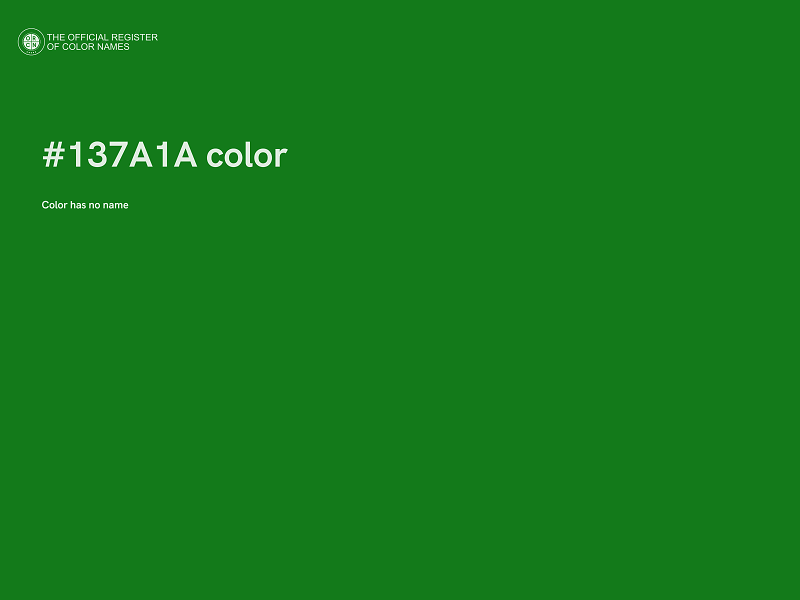 #137A1A color image