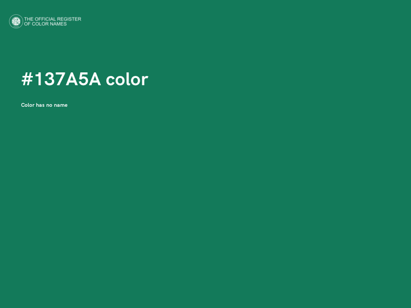 #137A5A color image