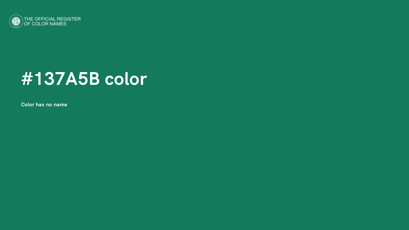 #137A5B color image
