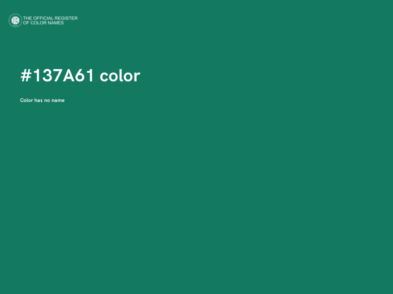 #137A61 color image