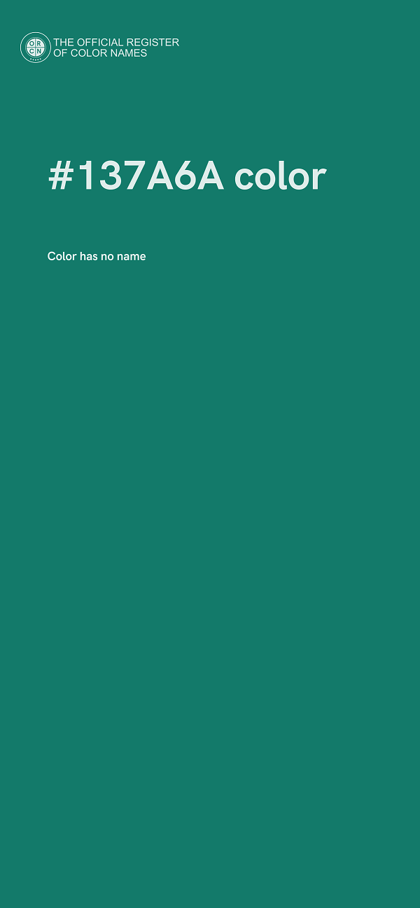 #137A6A color image