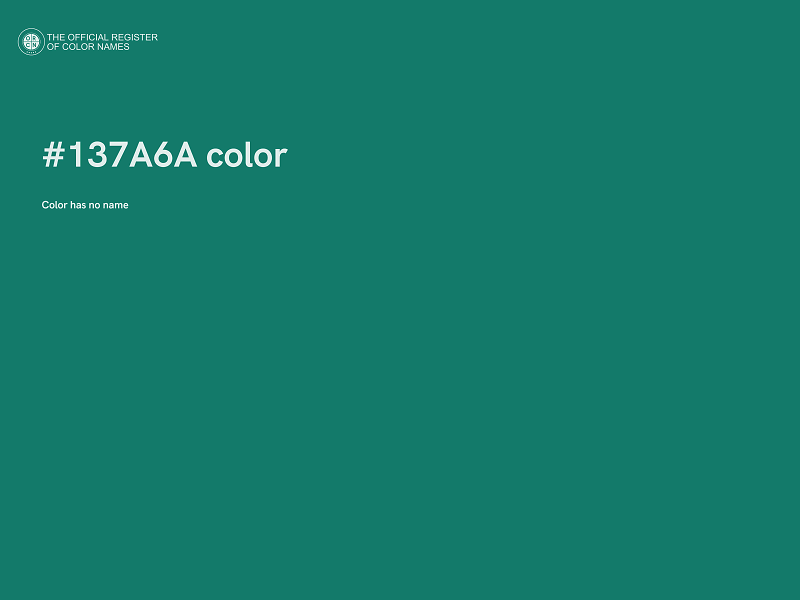 #137A6A color image