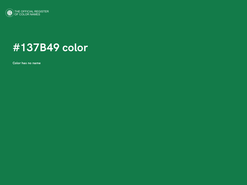 #137B49 color image