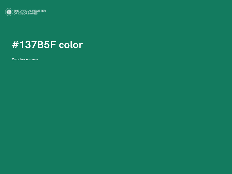 #137B5F color image