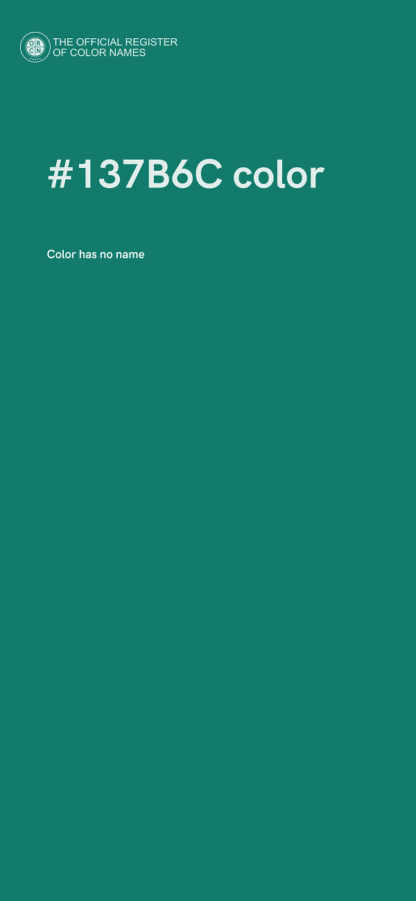 #137B6C color image