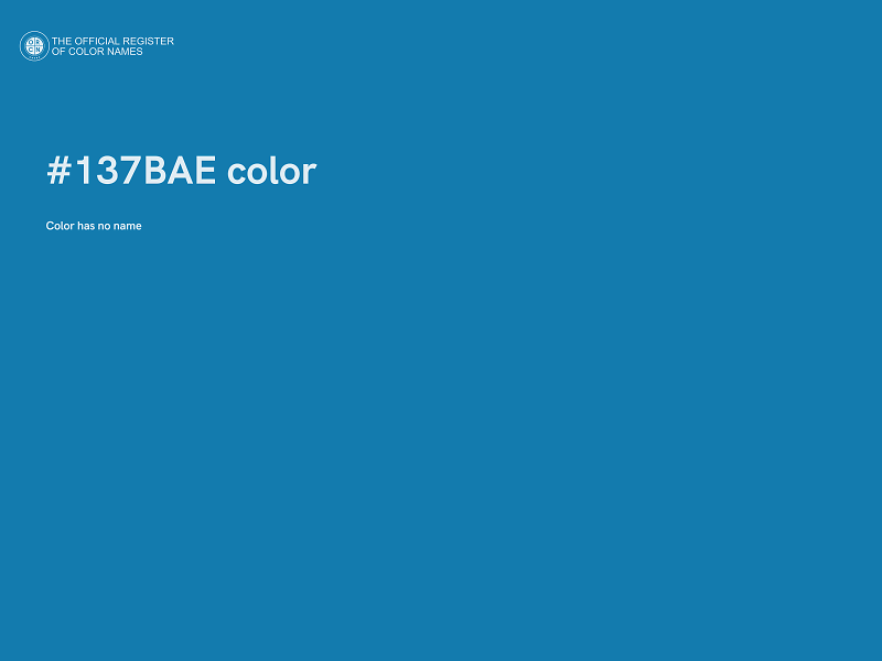 #137BAE color image