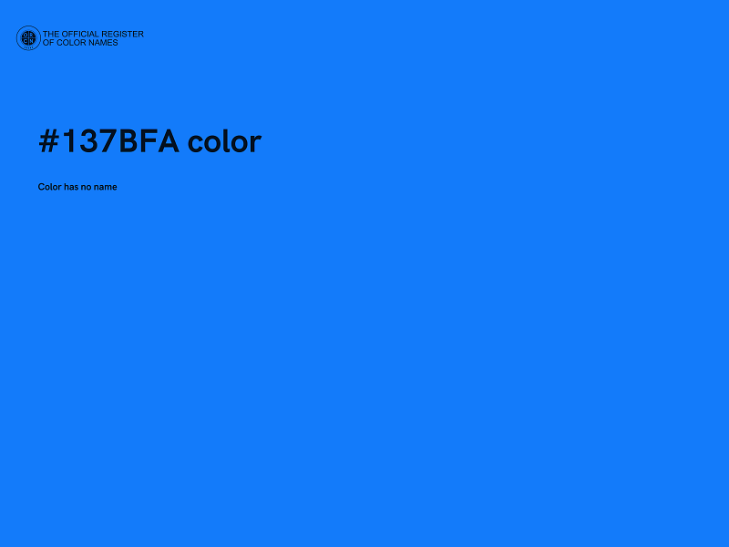 #137BFA color image