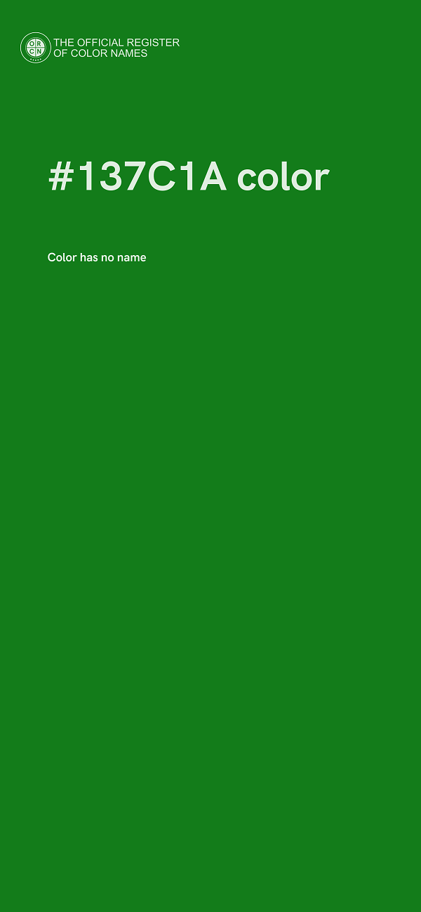 #137C1A color image