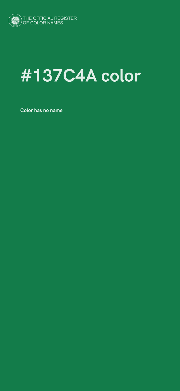 #137C4A color image