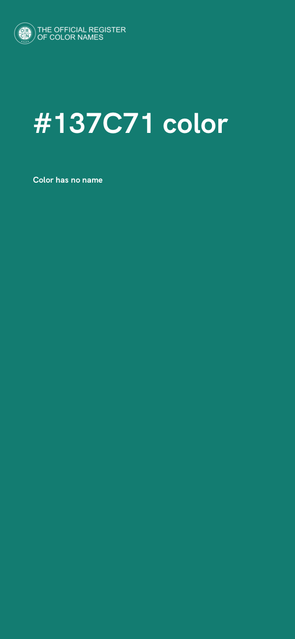 #137C71 color image
