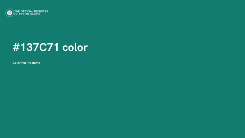 #137C71 color image