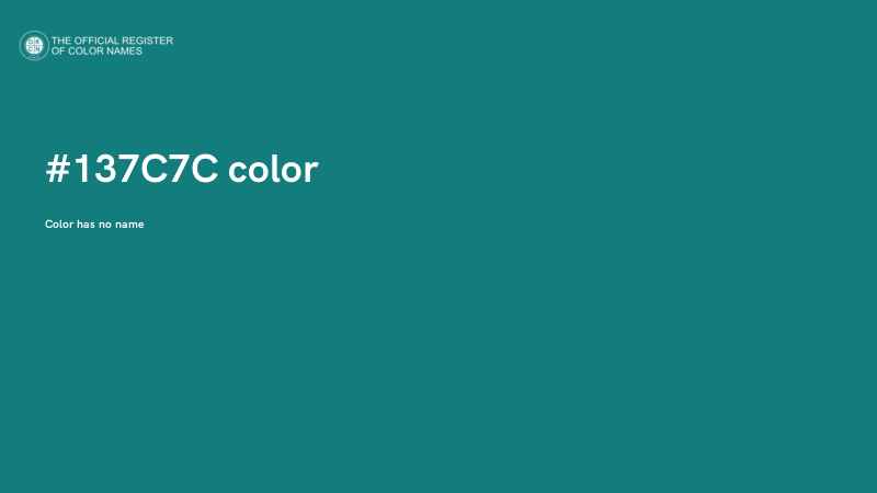 #137C7C color image