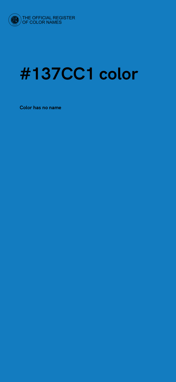 #137CC1 color image
