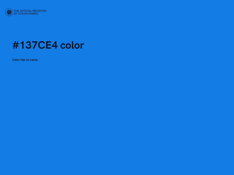 #137CE4 color image