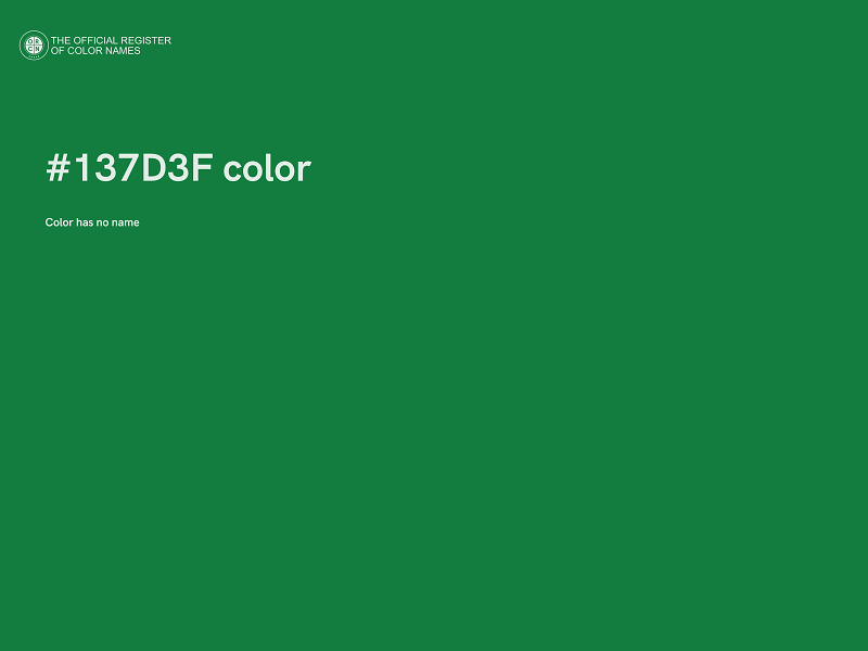 #137D3F color image