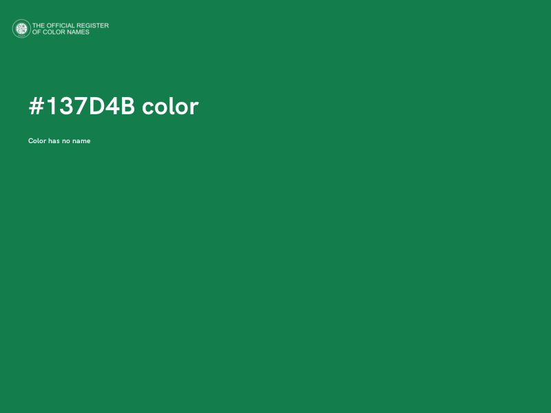 #137D4B color image
