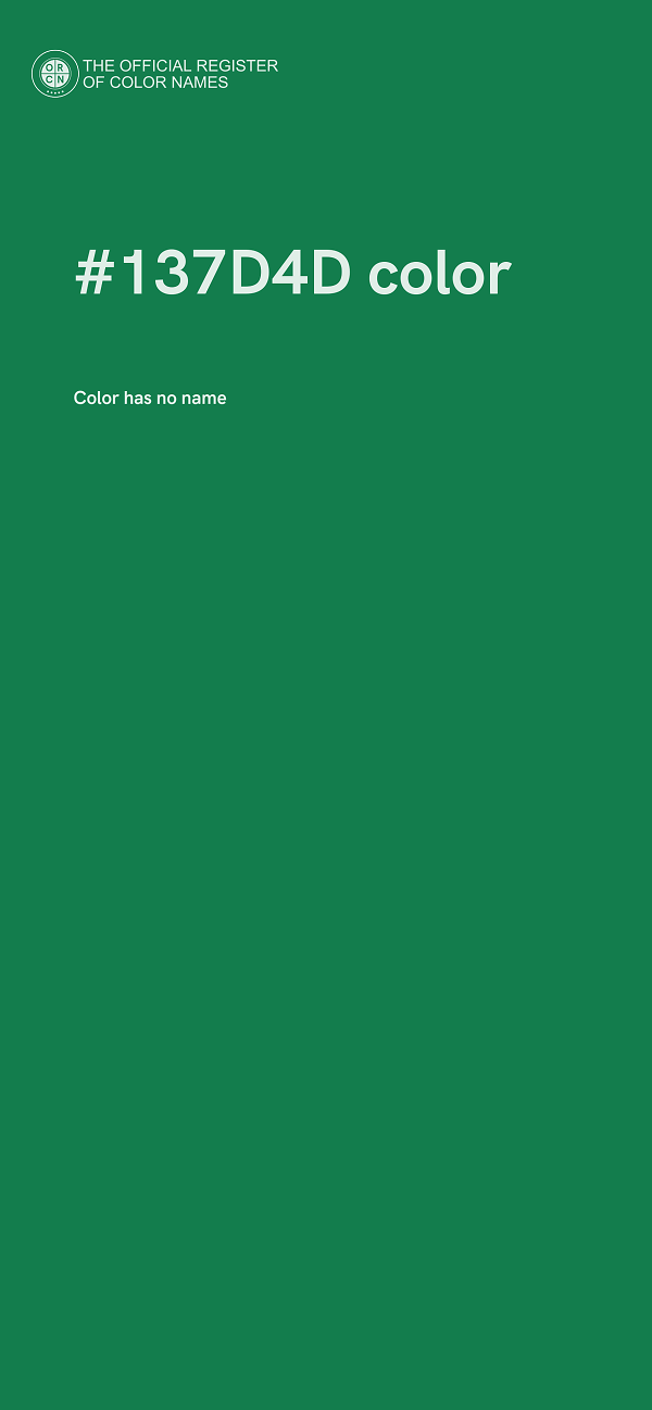 #137D4D color image