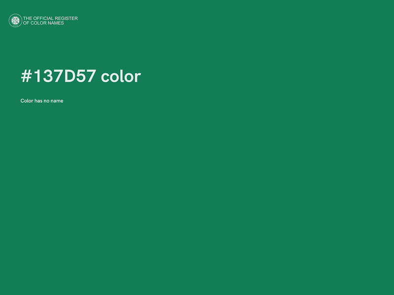 #137D57 color image