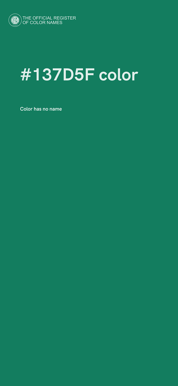 #137D5F color image