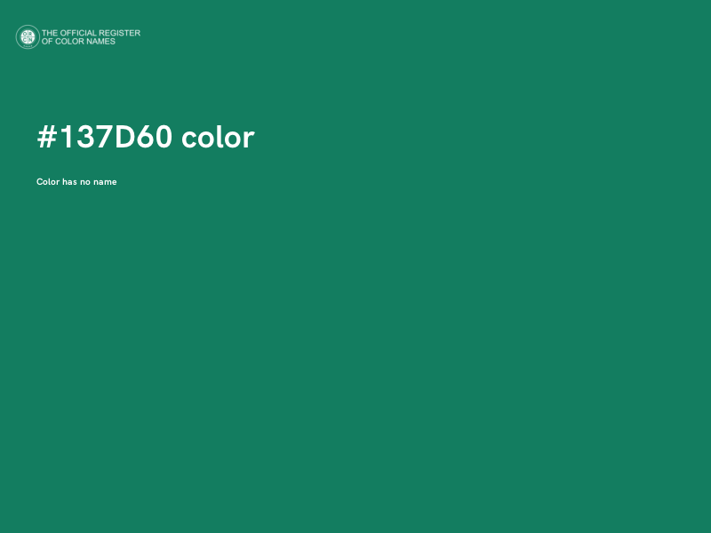 #137D60 color image