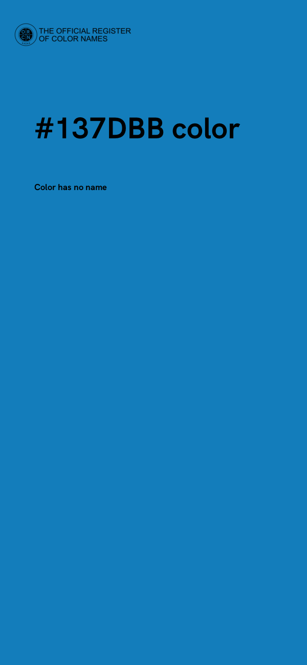 #137DBB color image