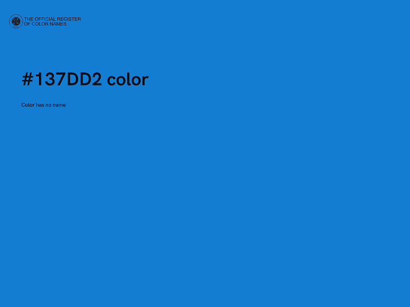#137DD2 color image
