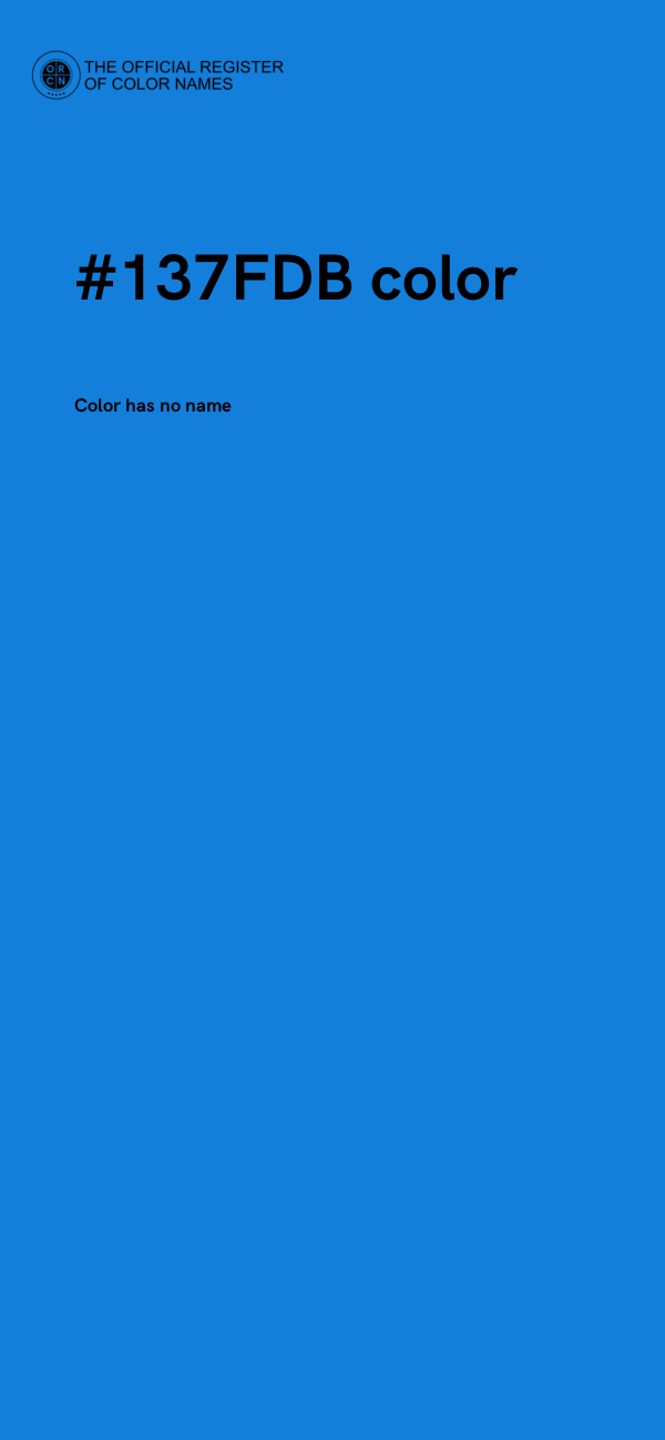 #137FDB color image