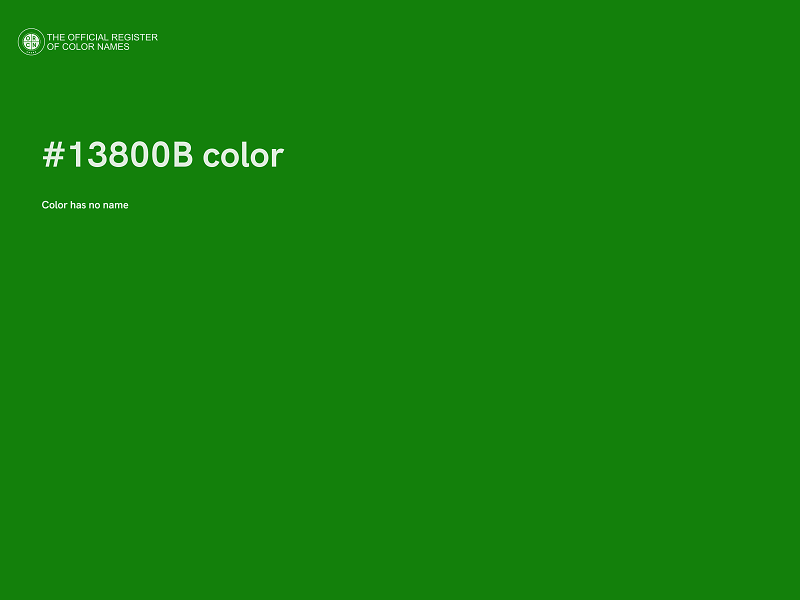 #13800B color image