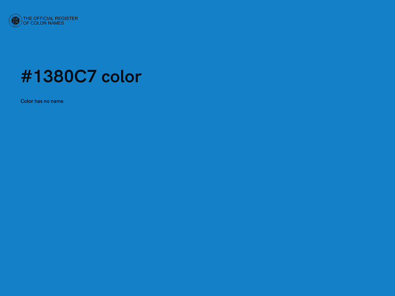 #1380C7 color image