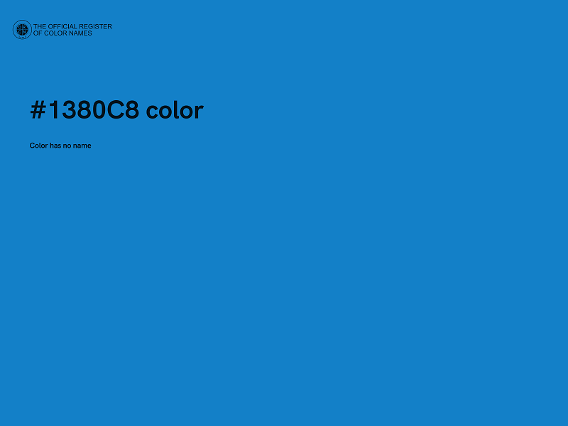 #1380C8 color image