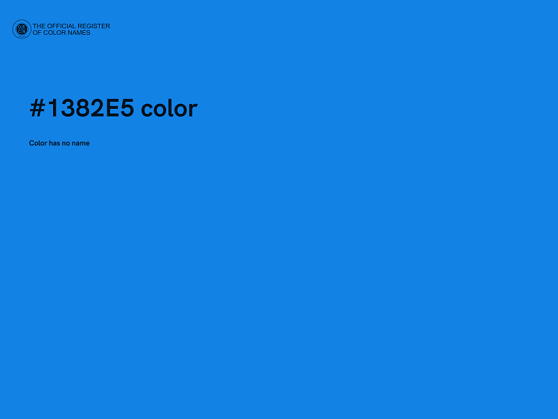 #1382E5 color image
