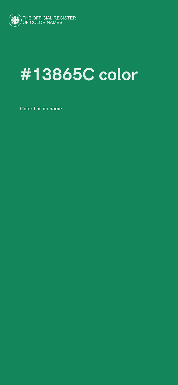 #13865C color image