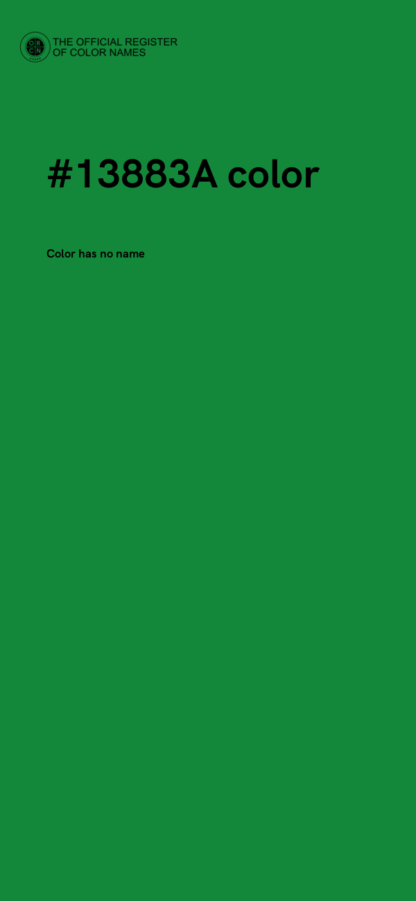 #13883A color image