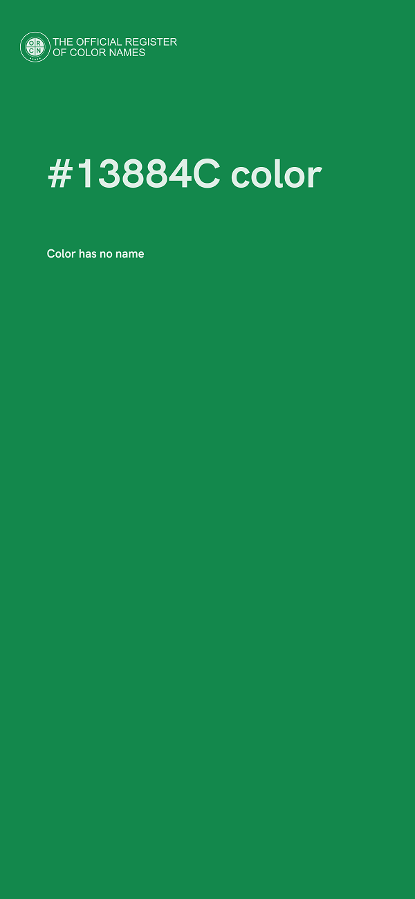 #13884C color image