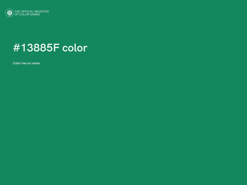#13885F color image