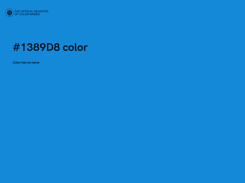 #1389D8 color image
