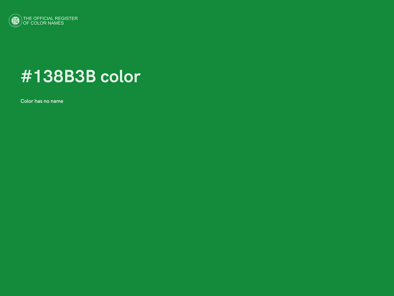 #138B3B color image