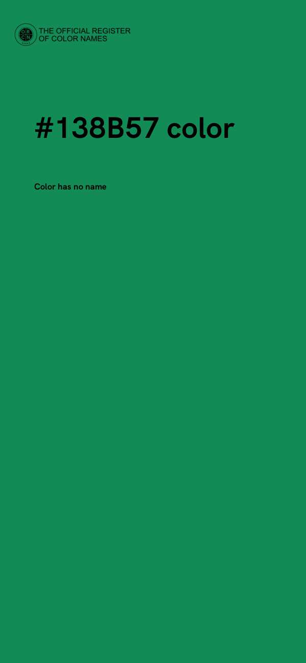 #138B57 color image